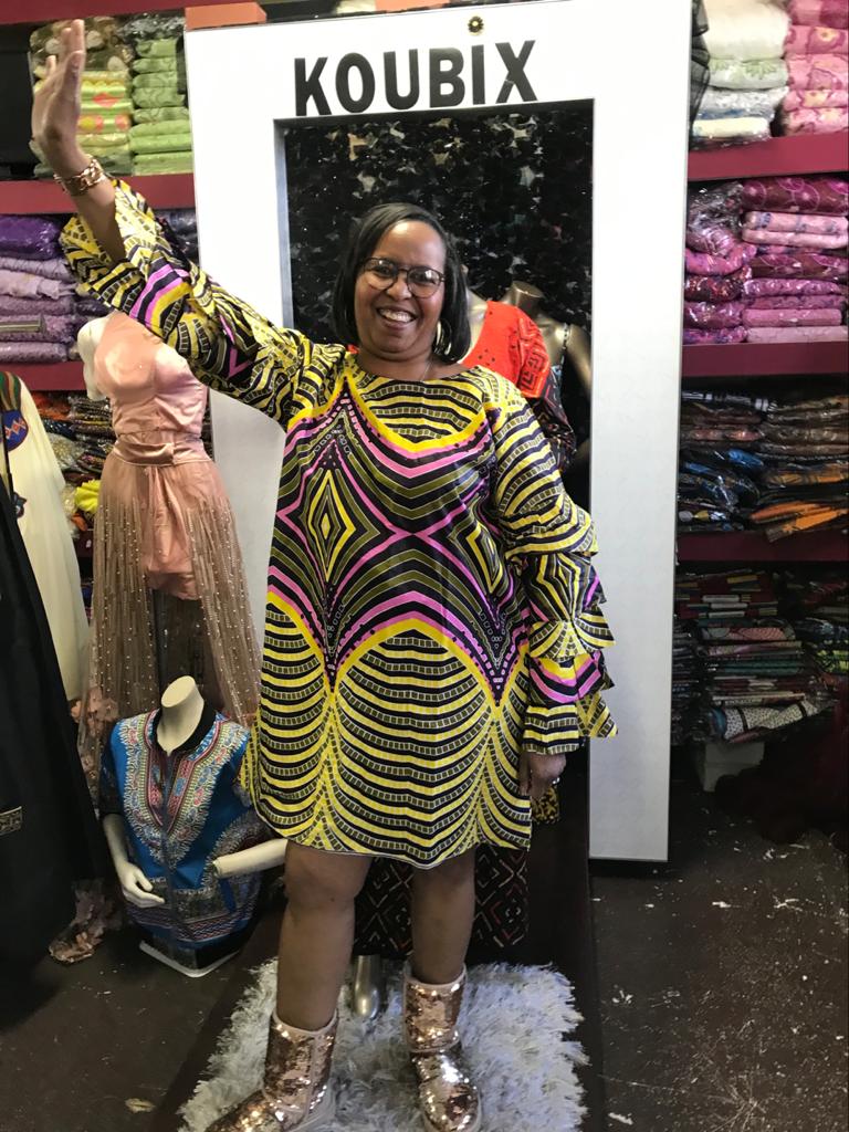 Suzzy ruffle sleeve dress