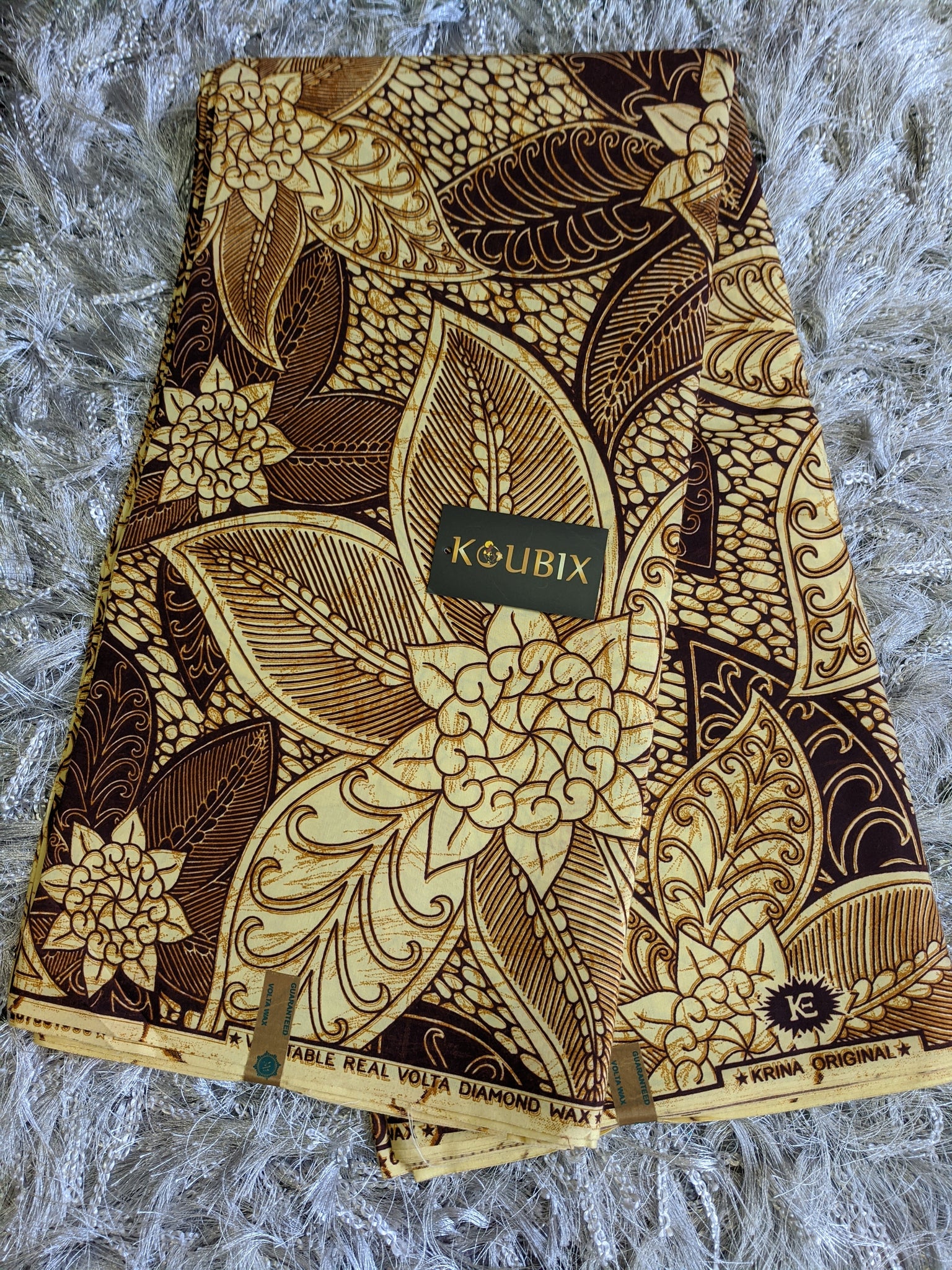 African print Ankara fabric Gold/ 6yards