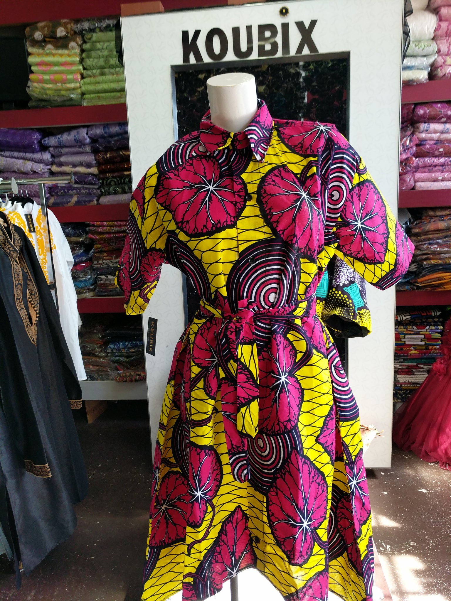 Womens Shirt dress with waist belt. Summer casual outfit