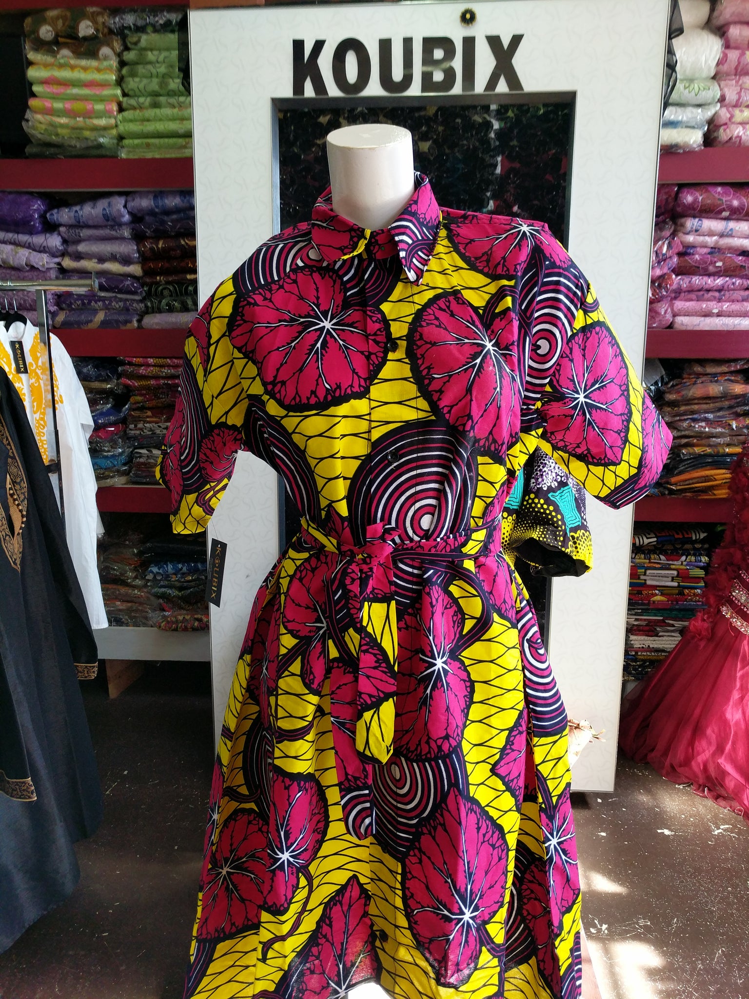 Womens Shirt dress with waist belt. Summer casual outfit